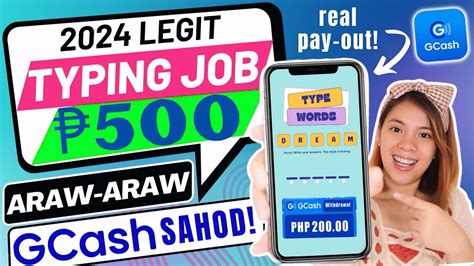 Typing Online, Gcash Work, Jobs .